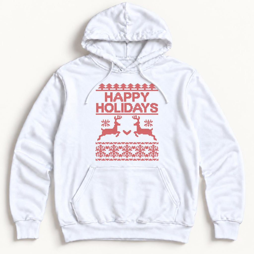 Happy Holidays Reindeer — garment mockup or size chart