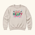 Merry Christmas Bow — garment mockup or size chart