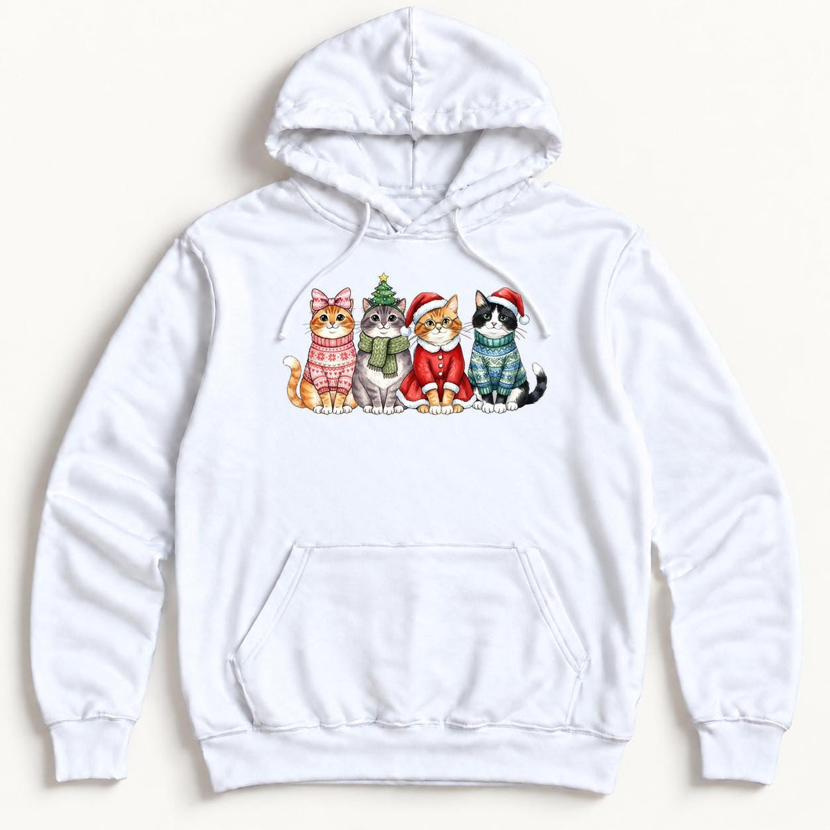 Christmas Cats — garment mockup or size chart