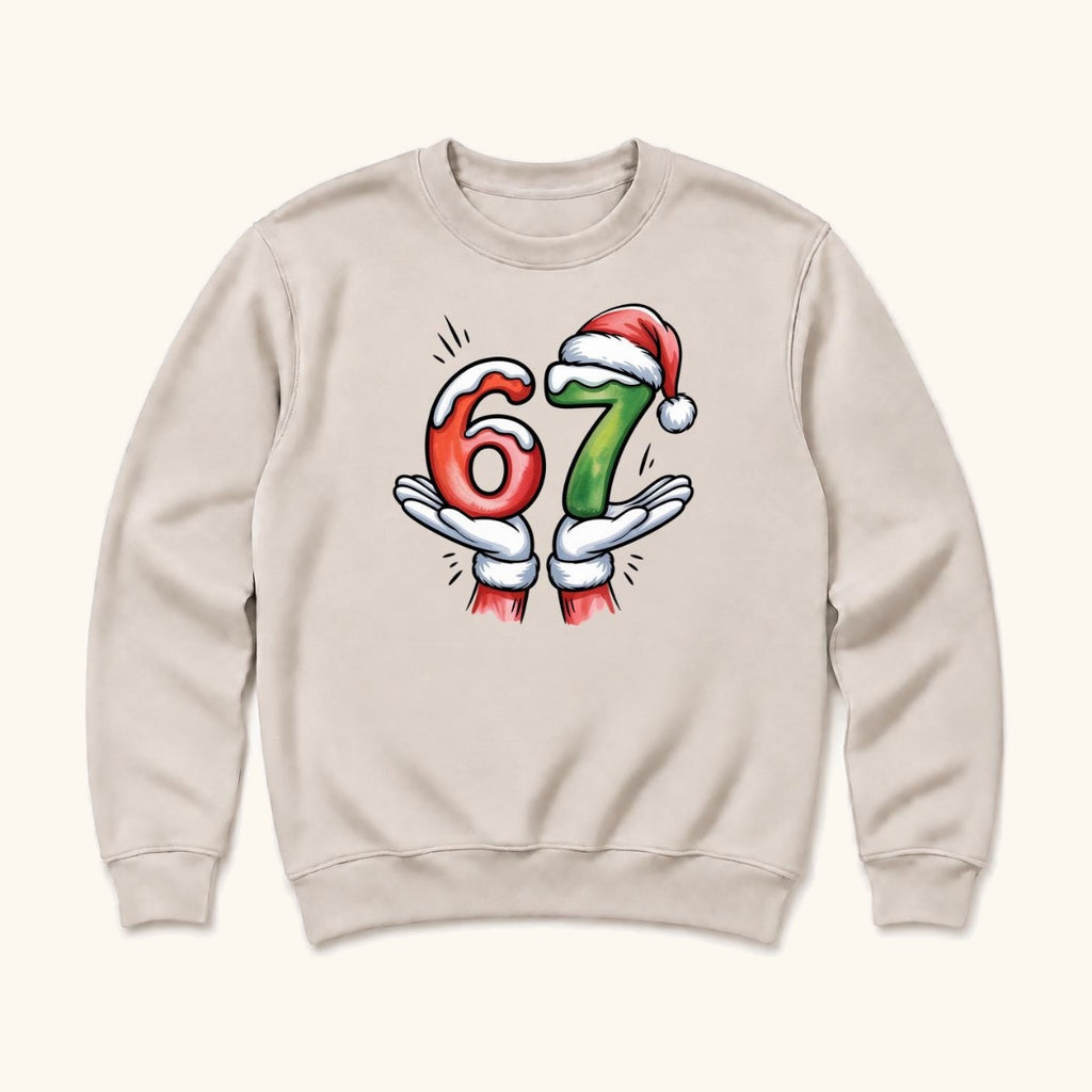 67 Six Seven Christmas Santa — garment mockup or size chart