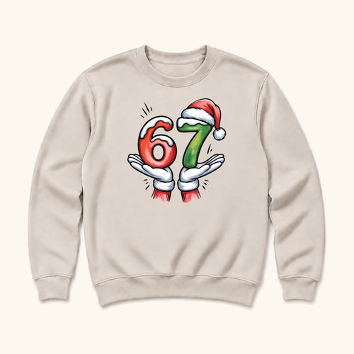 67 Six Seven Christmas Santa — garment mockup or size chart