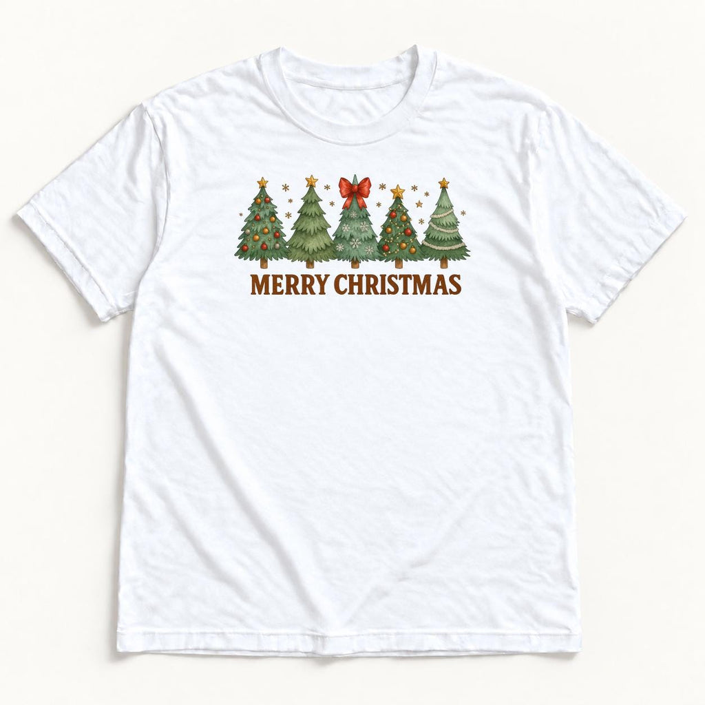 Merry Christmas Tree — garment mockup or size chart