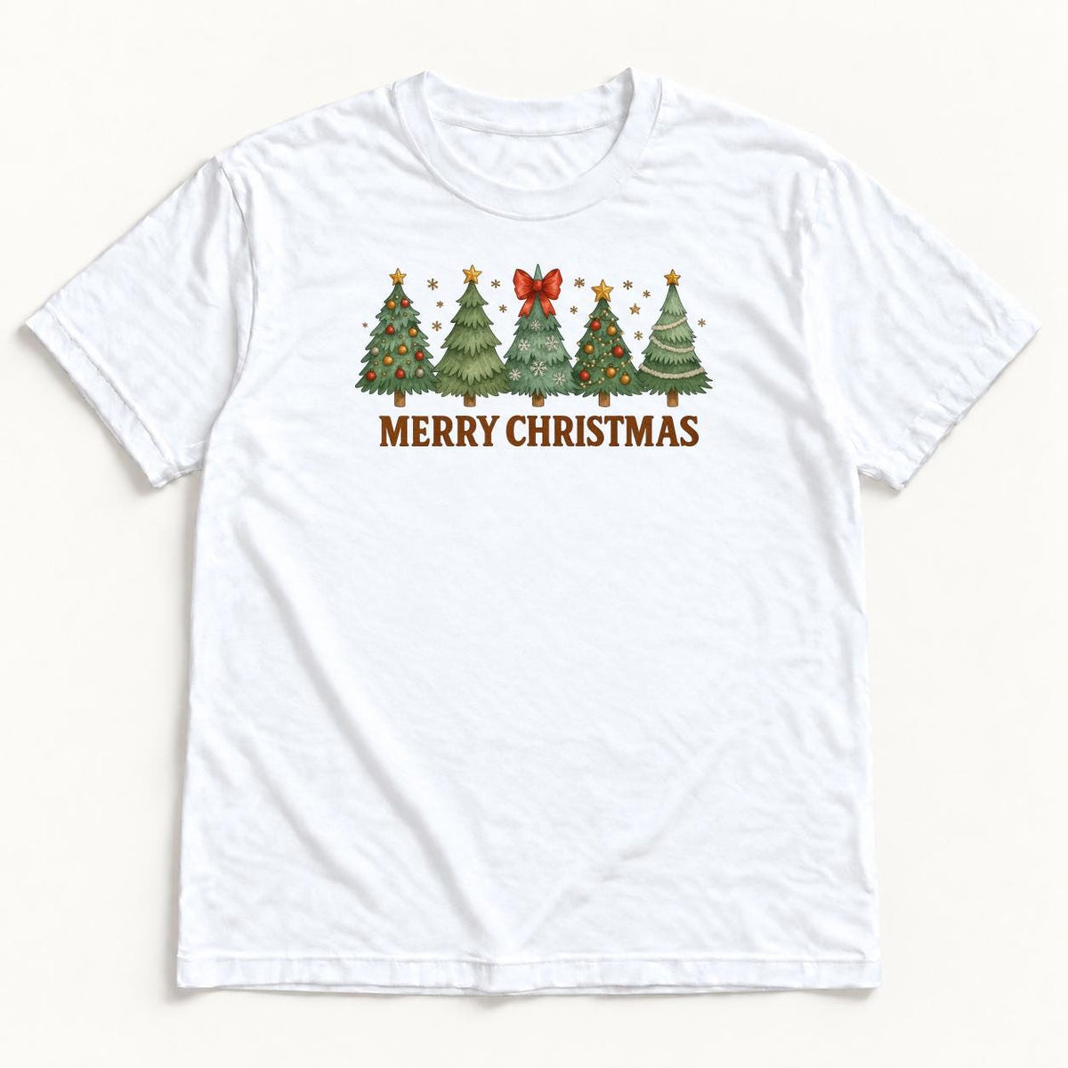 Merry Christmas Tree — garment mockup or size chart