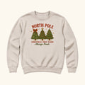 North Pole Christmas Tree Farm — garment mockup or size chart