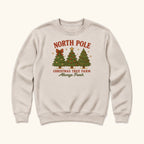 North Pole Christmas Tree Farm — garment mockup or size chart