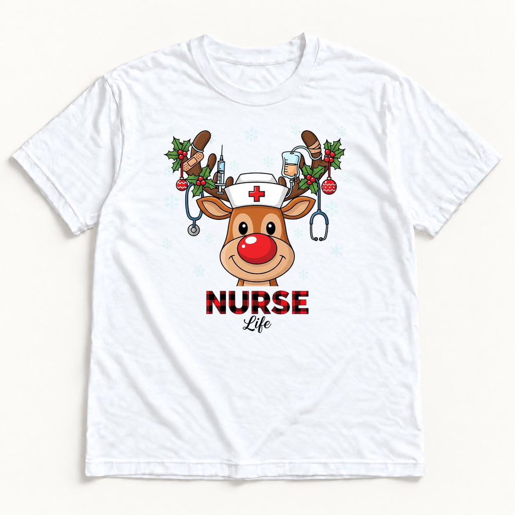 Nurse Life Christmas — garment mockup or size chart
