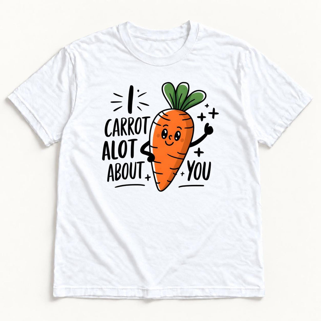 I Carrot A Lot About You — garment mockup or size chart