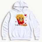 I Only Have Fries for You — garment mockup or size chart