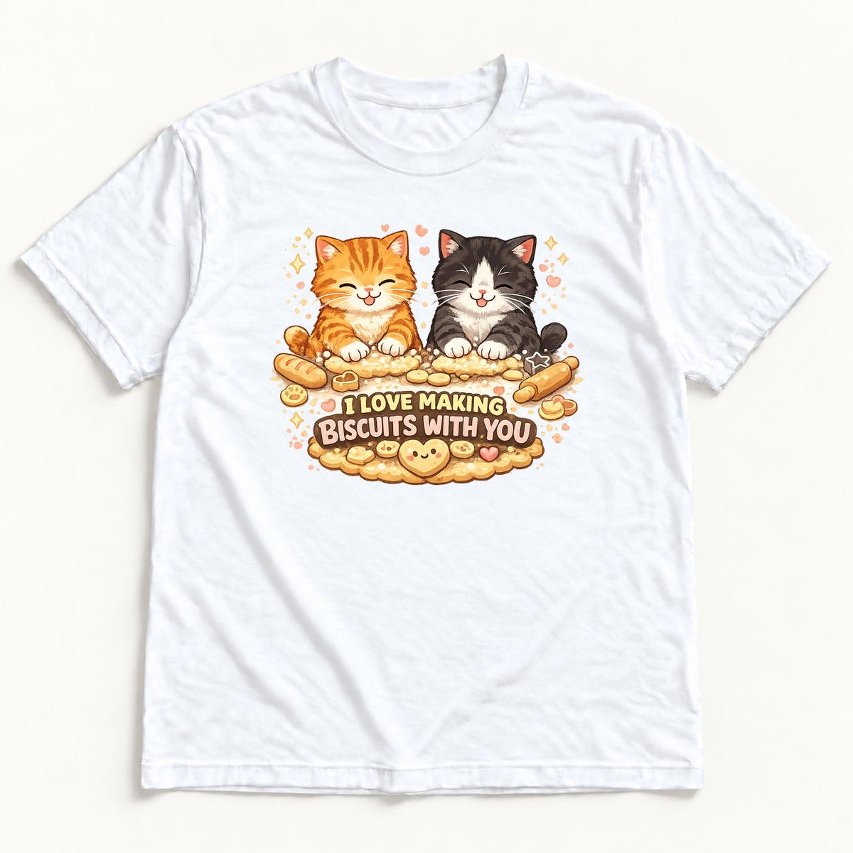 I Love Making Biscuits With You — garment mockup or size chart