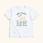 Talk to My Butt Goose — garment mockup or size chart