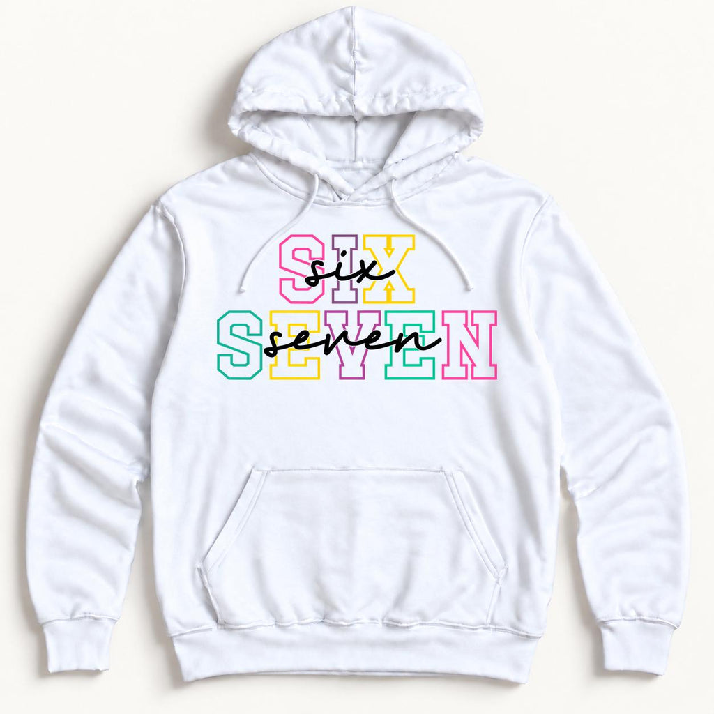 Six Seven — garment mockup or size chart