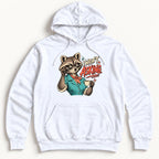 I Wasn't Asking Raccoon — garment mockup or size chart