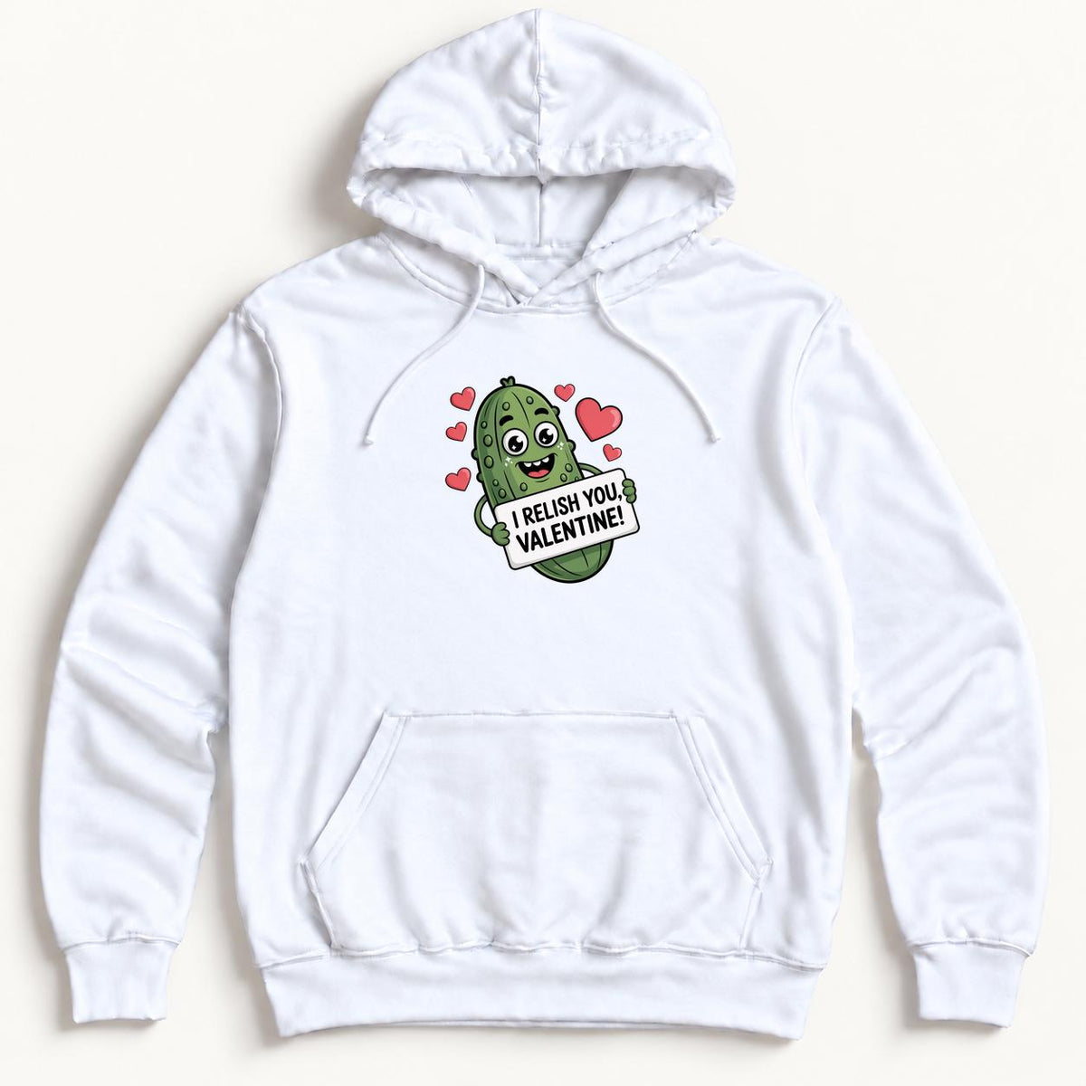 I Relish You Valentine — garment mockup or size chart
