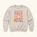 Sorry I'm Late Dilly Dallying Goose — garment mockup or size chart