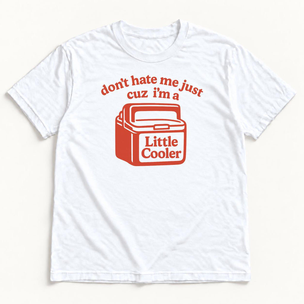 Don't Hate Me Just Cuz I'm a Little Cooler — garment mockup or size chart