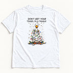 Don't Get Your Tinsel in a Tangle Duck — garment mockup or size chart