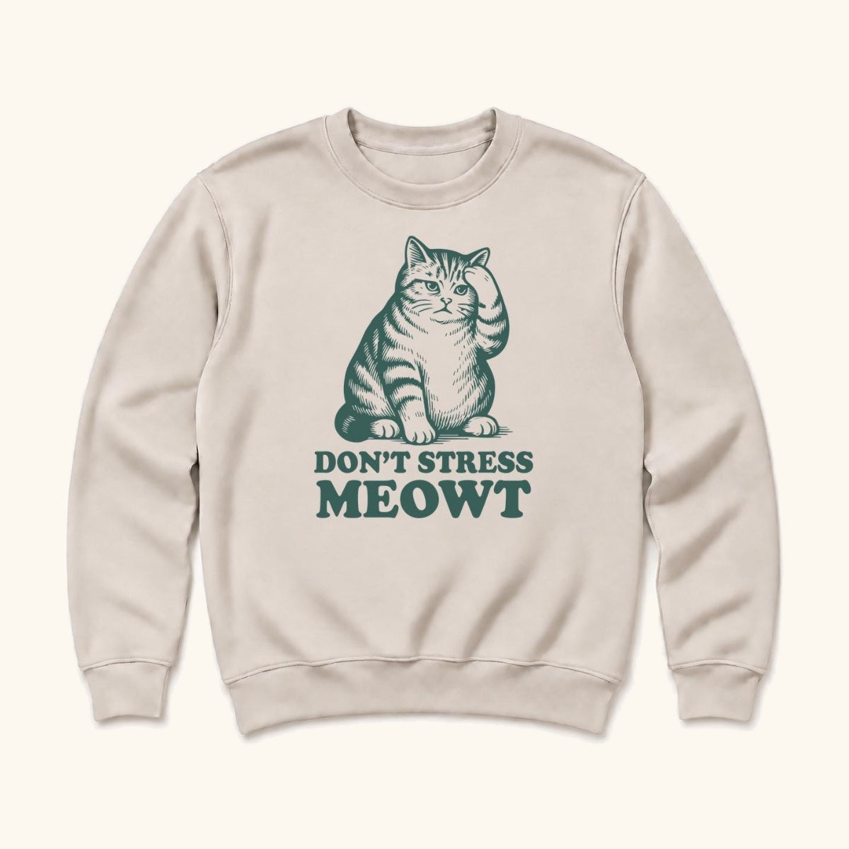 Don't Stress Meowt — garment mockup or size chart