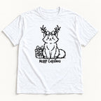 Merry Christmas Antler Cat — garment mockup or size chart