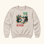Six Seven Christmas Skeleton Hands — garment mockup or size chart