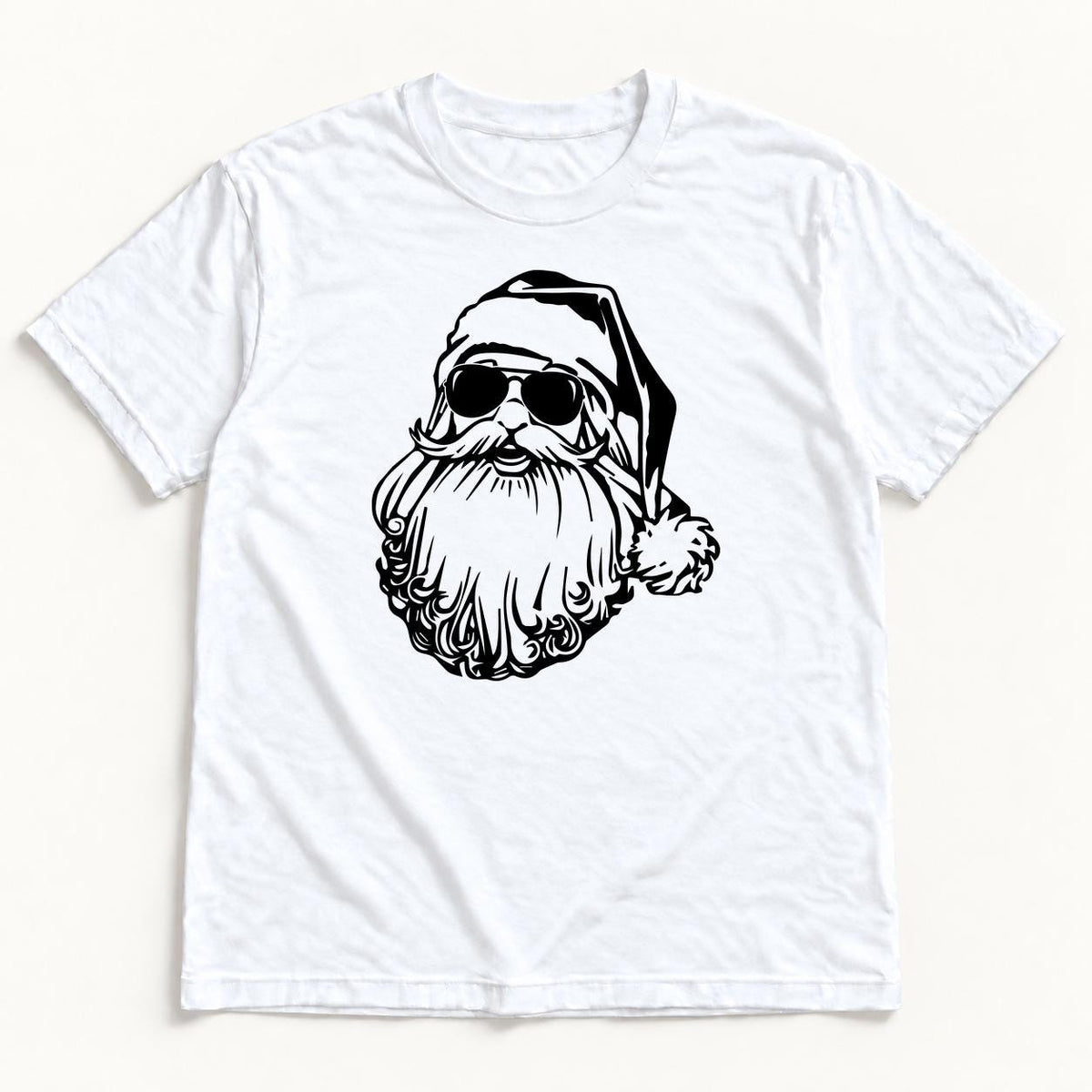 Santa Sunglasses — garment mockup or size chart