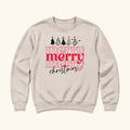 Merry Merry Merry Christmas — garment mockup or size chart