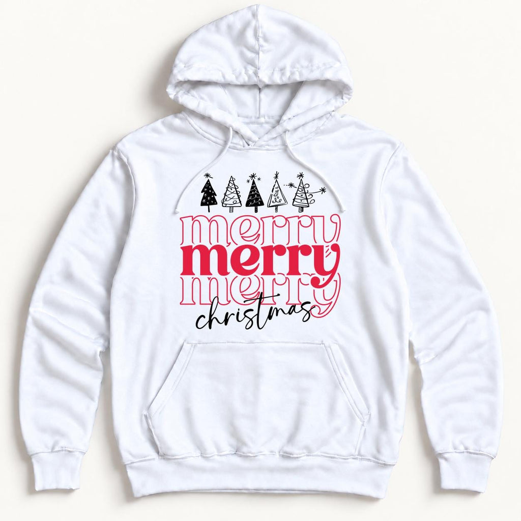 Merry Merry Merry Christmas — garment mockup or size chart