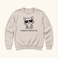 I'd Spend All 9 Lives With You Cat — garment mockup or size chart
