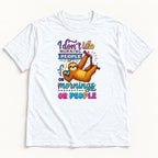 I Don't Like Morning People Sloth — garment mockup or size chart