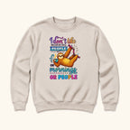 I Don't Like Morning People Sloth — garment mockup or size chart