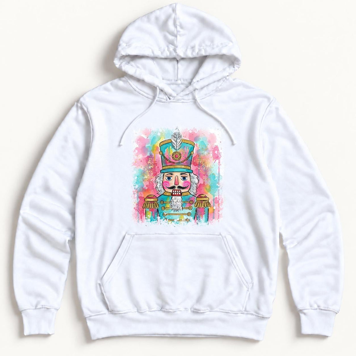 Watercolor Nutcracker Portrait — garment mockup or size chart
