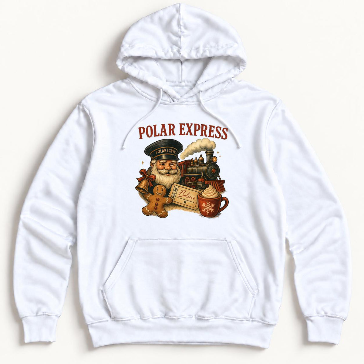 Polar Express — garment mockup or size chart