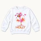 Personalized Flamingo — garment mockup or size chart