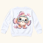 Cute Fish — garment mockup or size chart