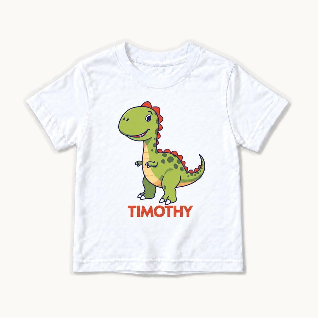 Personalized Dinosaur — garment mockup or size chart
