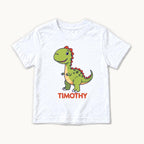 Personalized Dinosaur — garment mockup or size chart