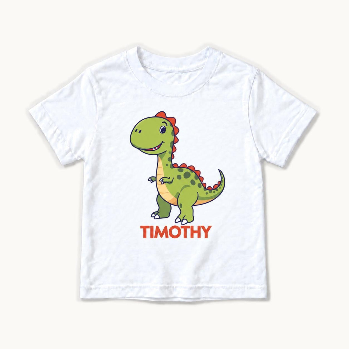 Personalized Dinosaur — garment mockup or size chart