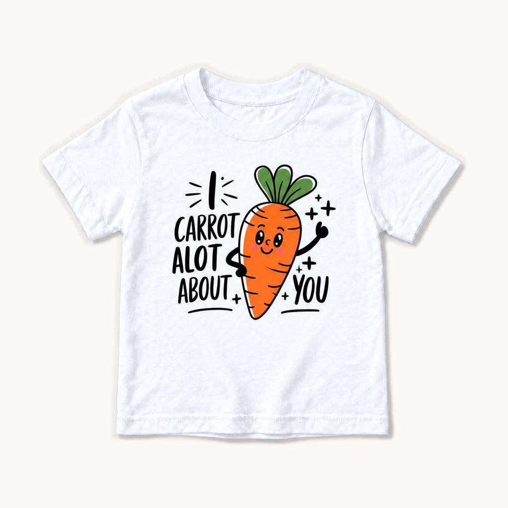 I Carrot A Lot About You — garment mockup or size chart