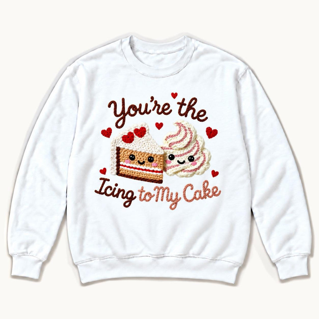 You’re the Icing to My Cake — garment mockup or size chart
