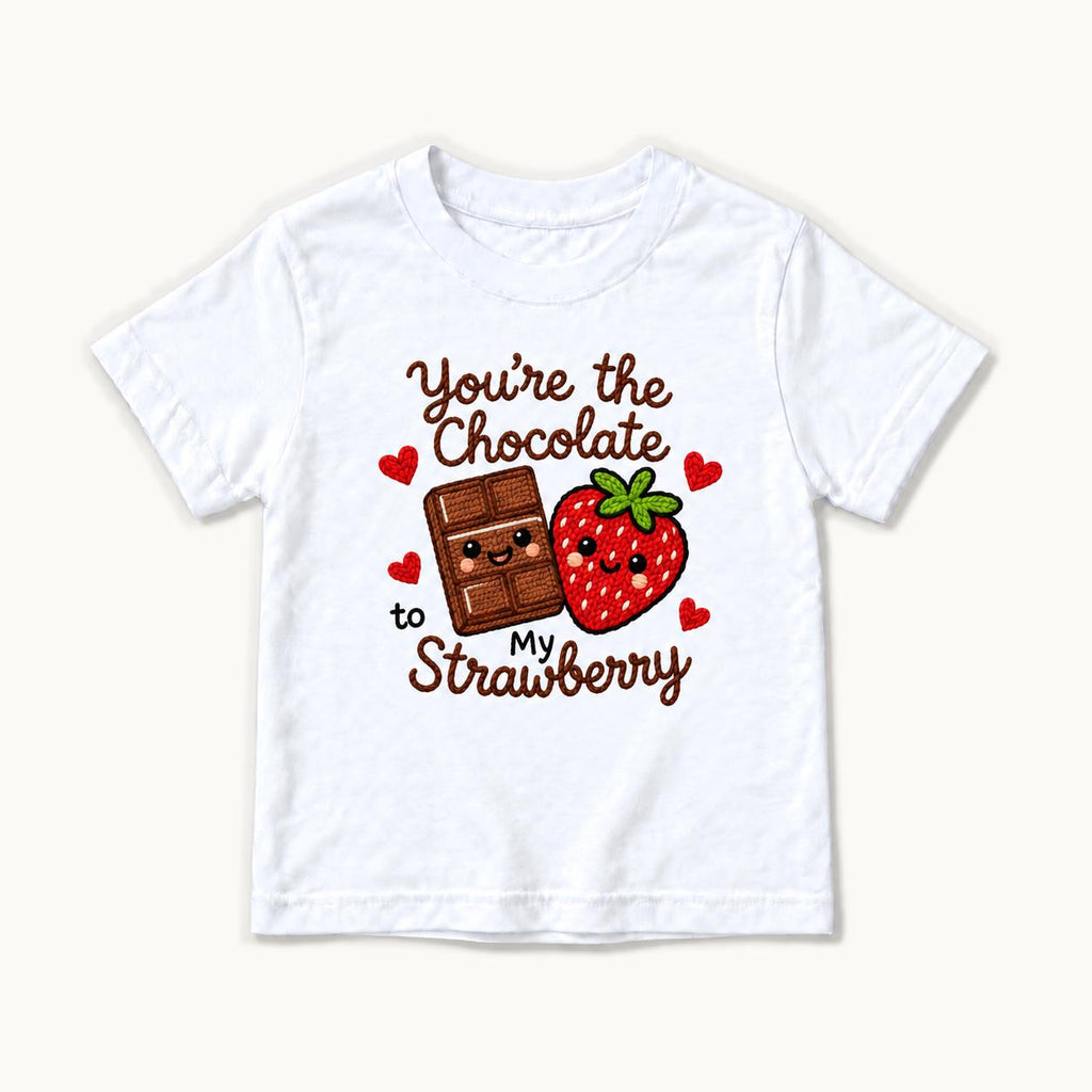 You’re the Chocolate to My Strawberry — garment mockup or size chart