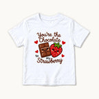 You’re the Chocolate to My Strawberry — garment mockup or size chart