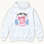 I Like You A Lotl Axolotl — garment mockup or size chart