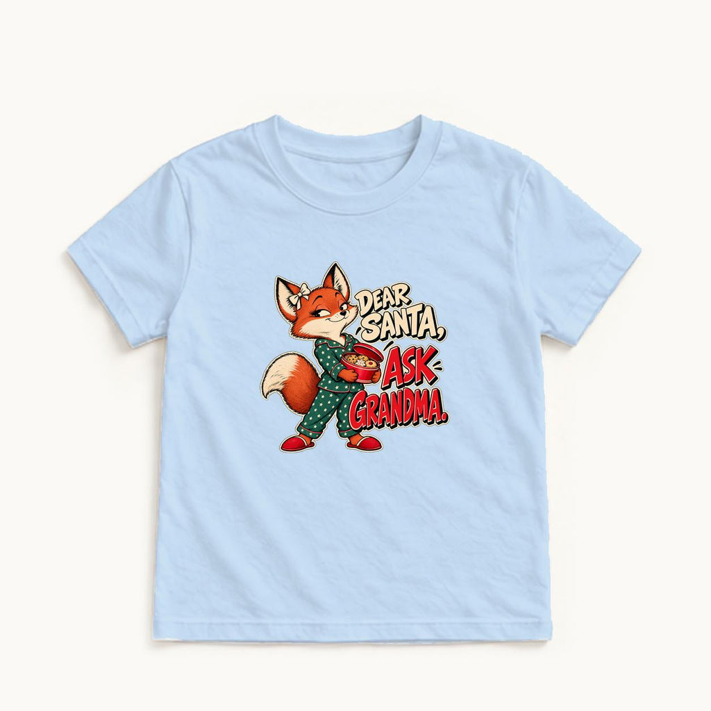 Dear Santa Ask Grandma — garment mockup or size chart