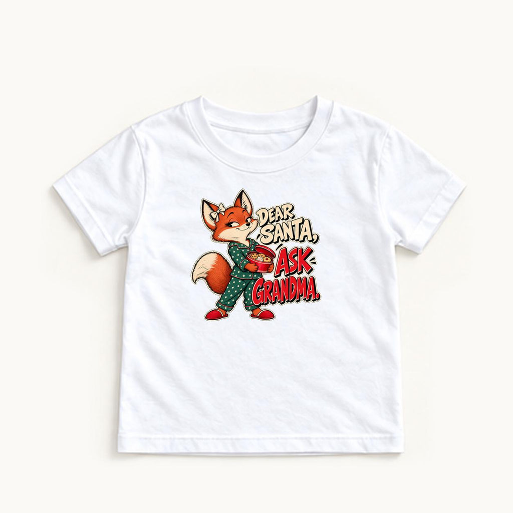 Dear Santa Ask Grandma — garment mockup or size chart