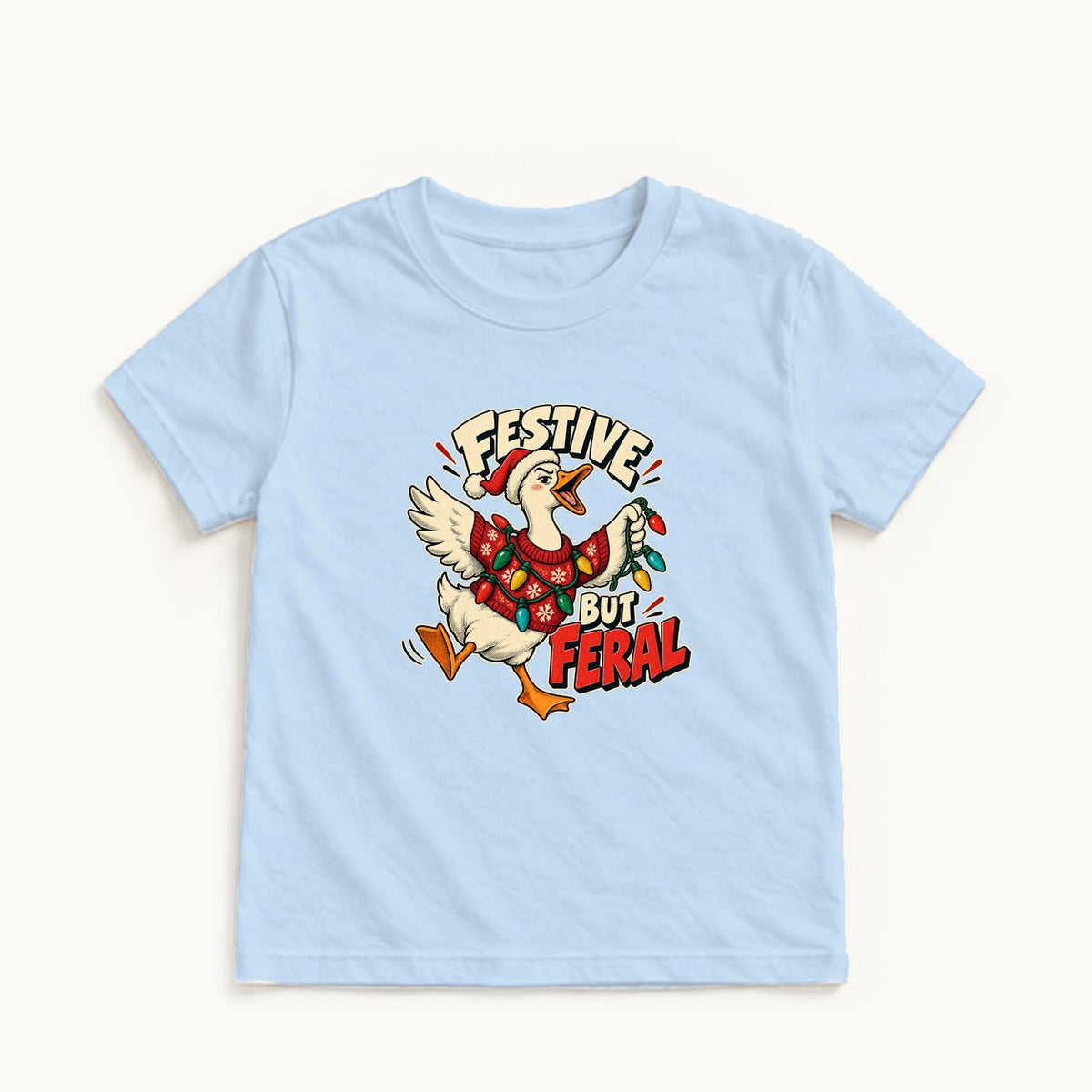 Festive But Feral — garment mockup or size chart