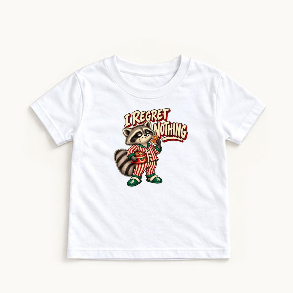 I Regret Nothing — garment mockup or size chart