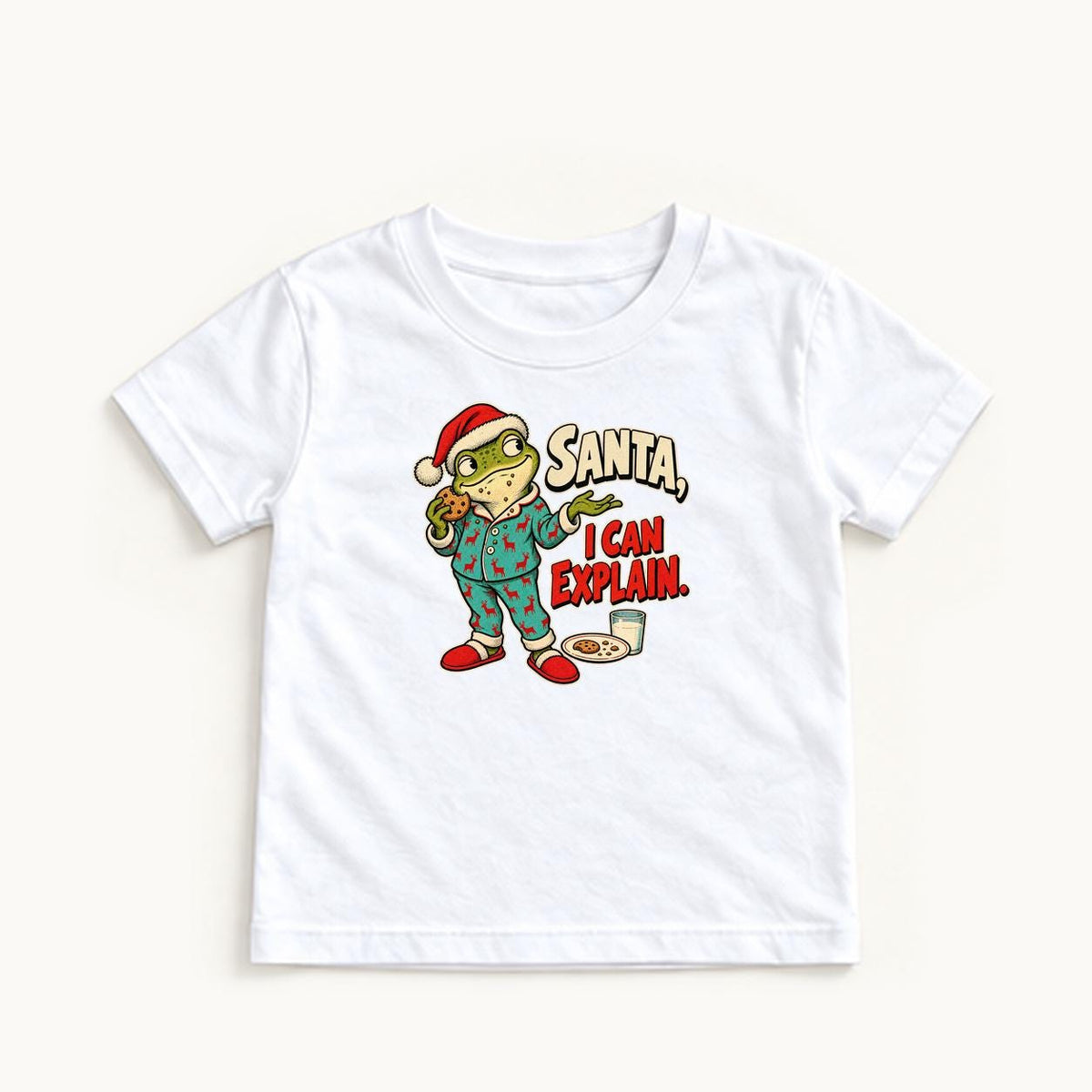 Santa I Can Explain — garment mockup or size chart