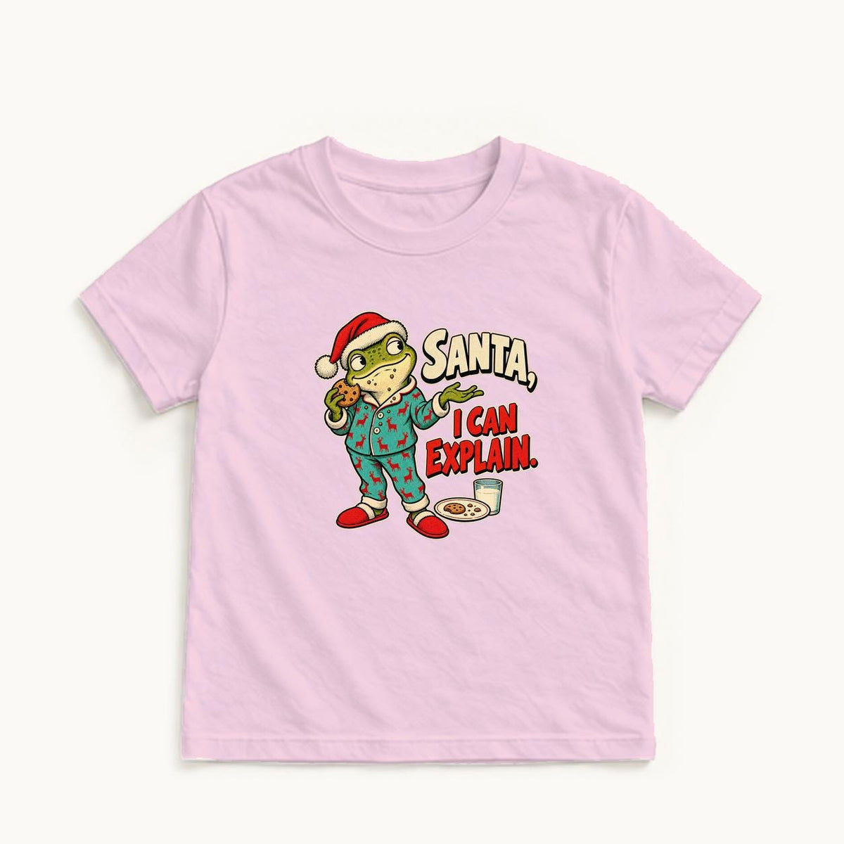 Santa I Can Explain — garment mockup or size chart