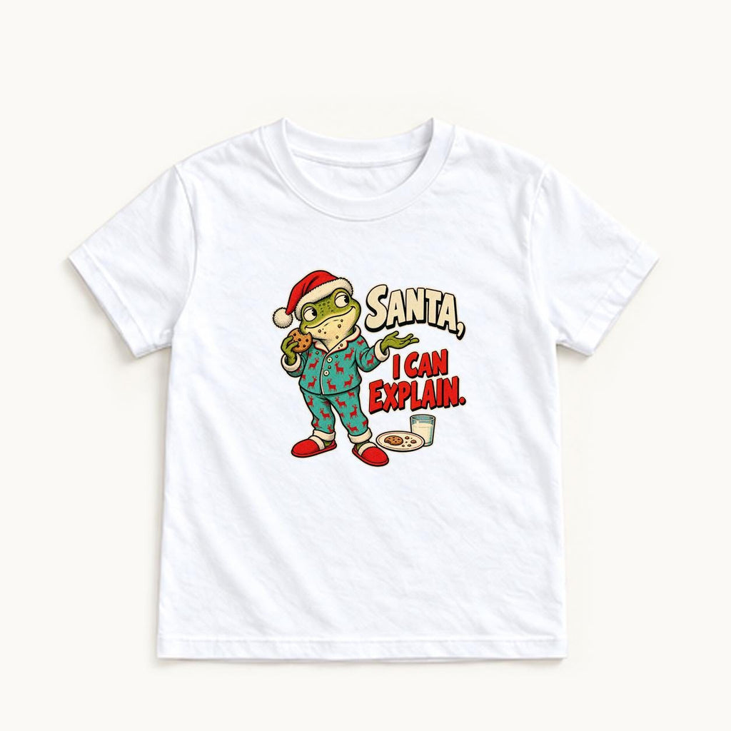 Santa I Can Explain — garment mockup or size chart