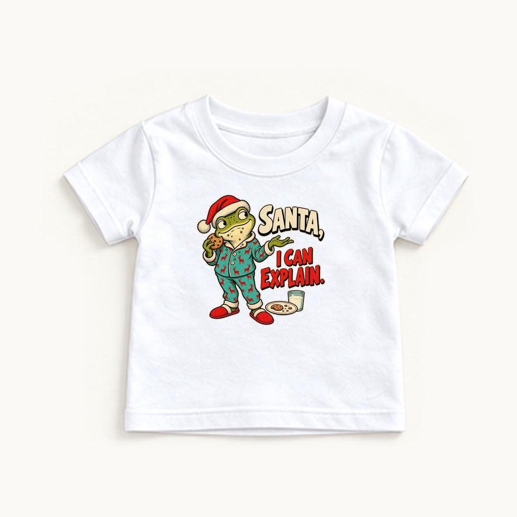 Santa I Can Explain — garment mockup or size chart