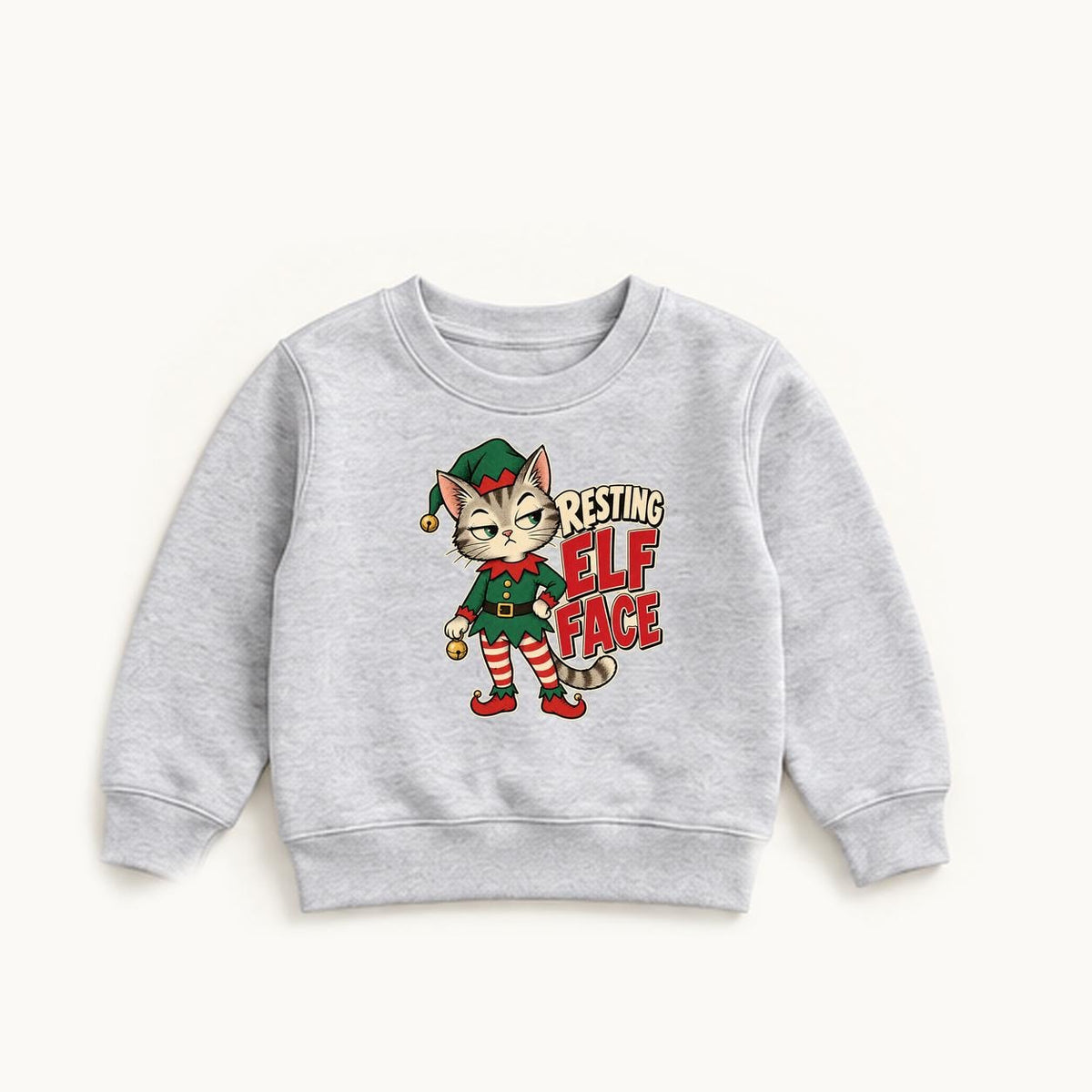 Resting Elf Face — garment mockup or size chart
